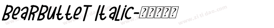 BearButteT Italic字体转换